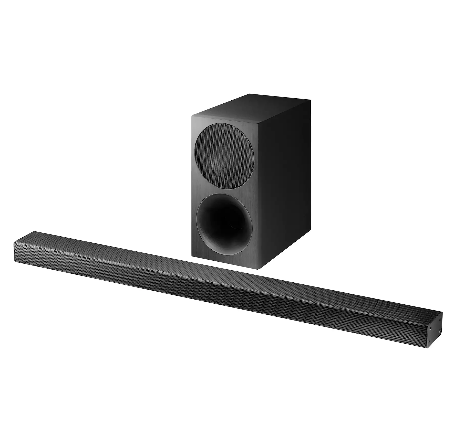 The number of channels is different: 2.1 Soundbar.