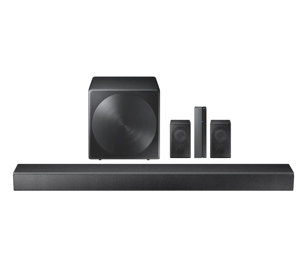 The number of channels is different: 5.1 Soundbar.